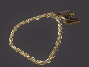 viking wolf pendant Modèle 3D