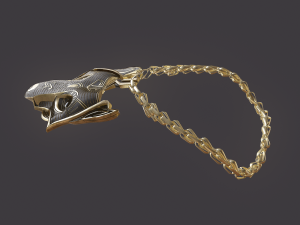 viking wolf pendant Modèle 3D