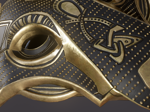 viking wolf pendant Modèle 3D