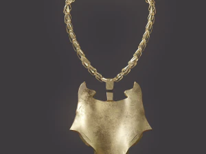 viking wolf pendant 3D Model