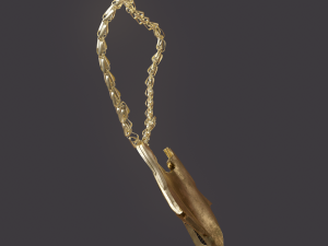 viking wolf pendant Modèle 3D