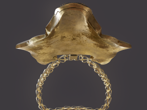viking wolf pendant Modèle 3D