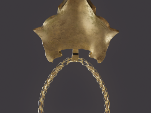 viking wolf pendant Modèle 3D