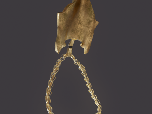 viking wolf pendant Modèle 3D