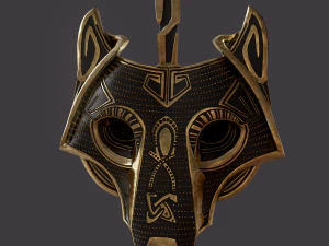 viking wolf pendant 3D Model