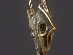 viking wolf pendant Modèle 3D