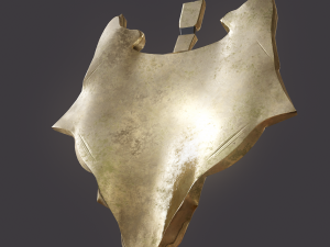 viking wolf pendant Modèle 3D