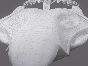 viking wolf pendant 3D Model