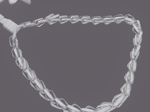 viking wolf pendant Modèle 3D