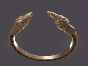 Golden eagle bracelet 3D Model