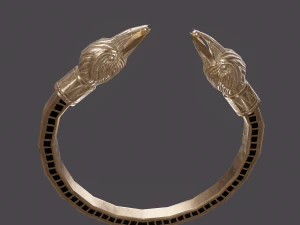 Golden eagle bracelet 3D Model
