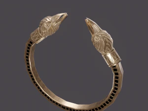 Golden eagle bracelet 3D Model