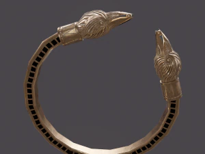 Golden eagle bracelet 3D Model