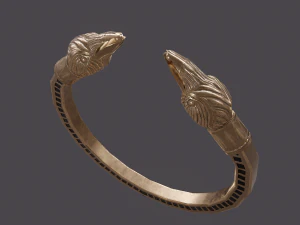 Golden eagle bracelet 3D Model