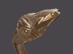 Golden eagle bracelet 3D Model