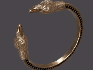 Golden eagle bracelet 3D Model