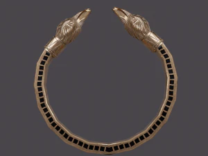 Golden eagle bracelet 3D Model