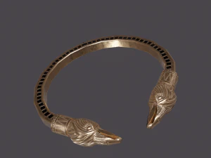 Golden eagle bracelet 3D Model