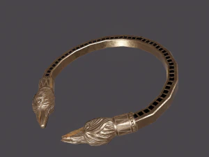 Golden eagle bracelet 3D Model