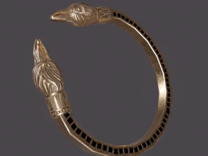Golden eagle bracelet 3D Model