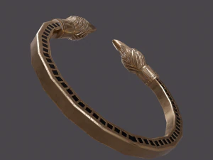 Golden eagle bracelet 3D Model