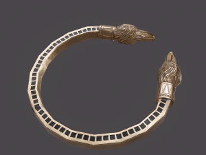 Golden eagle bracelet 3D Model