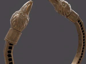 Golden eagle bracelet 3D Model