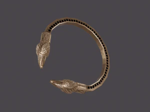 Golden eagle bracelet 3D Model