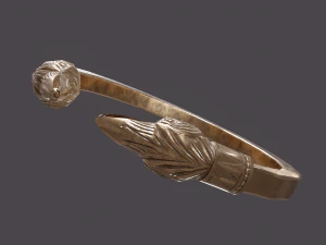Golden eagle bracelet 3D Model