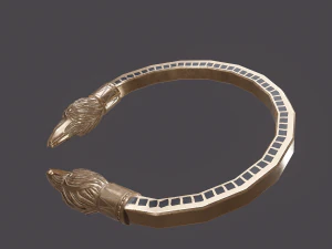 Golden eagle bracelet 3D Model