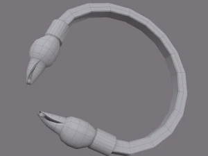 Golden eagle bracelet 3D Model