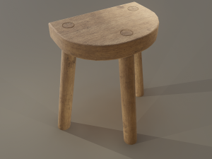 3 legged stool 3D Model