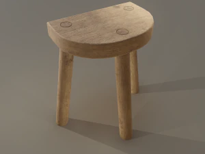 3 legged stool 3D 모델