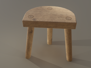 3 legged stool 3Dモデル
