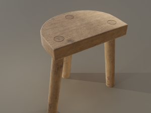 3 legged stool 3Dモデル