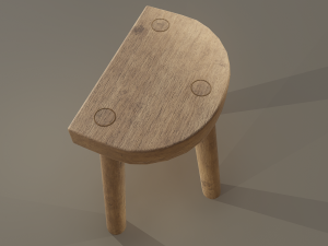 3 legged stool 3Dモデル