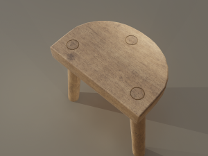 3 legged stool 3Dモデル