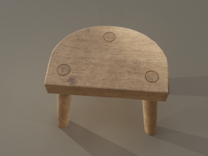 3 legged stool 3Dモデル