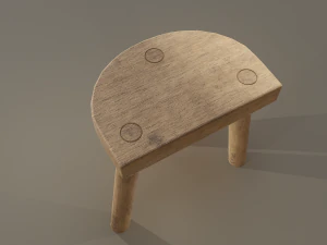 3 legged stool 3D Model