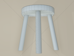 3 legged stool 3Dモデル