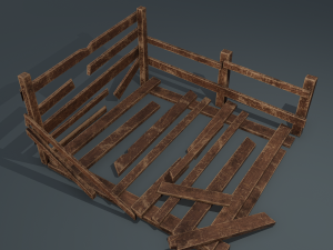 Wood arrangement Modelo 3D