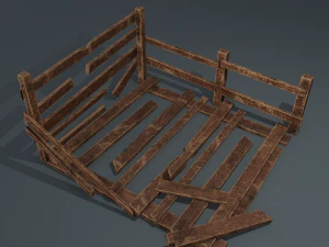 लकड़ी की व्यवस्था 3D मॉडल