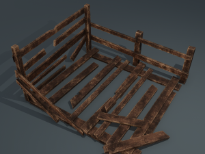 Wood arrangement 3D Model