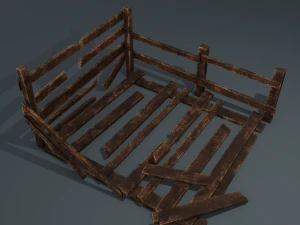 Wood arrangement 3D Model