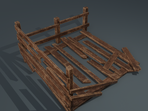 Wood arrangement 3D Model