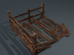 Wood arrangement 3D Model