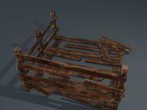Wood arrangement 3D Model