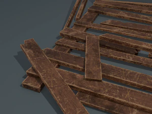 Wood arrangement 3D Model