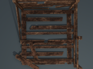 Wood arrangement 3D Model