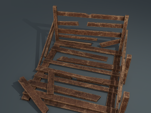 Wood arrangement 3D Model